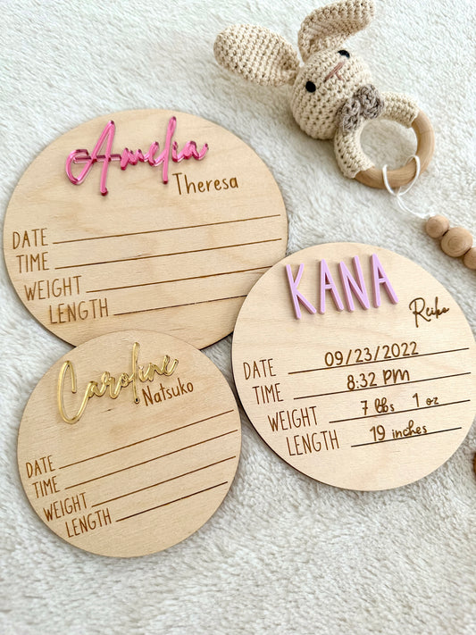 Baby Birth Announcement Discs