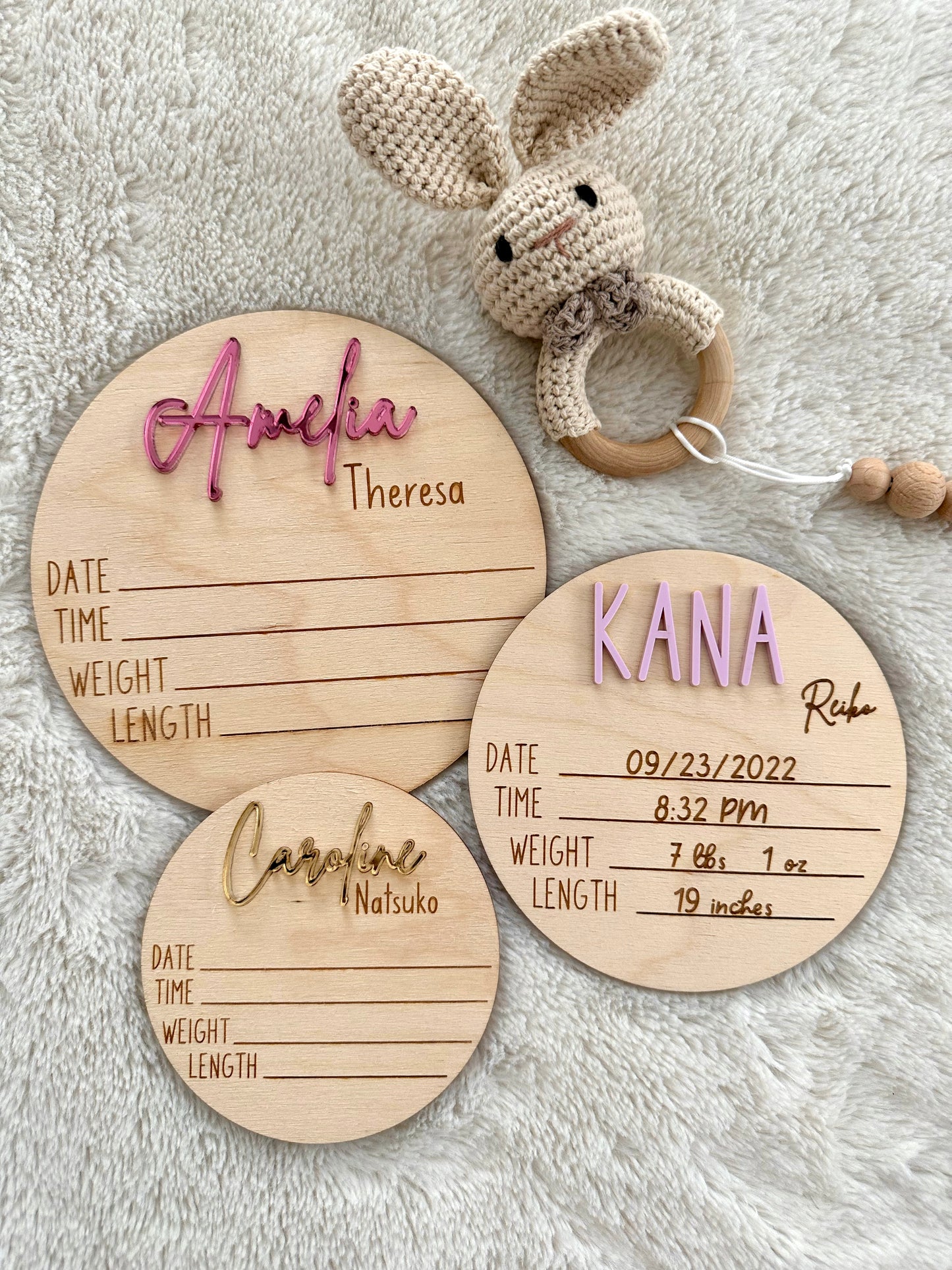 Baby Birth Announcement Discs