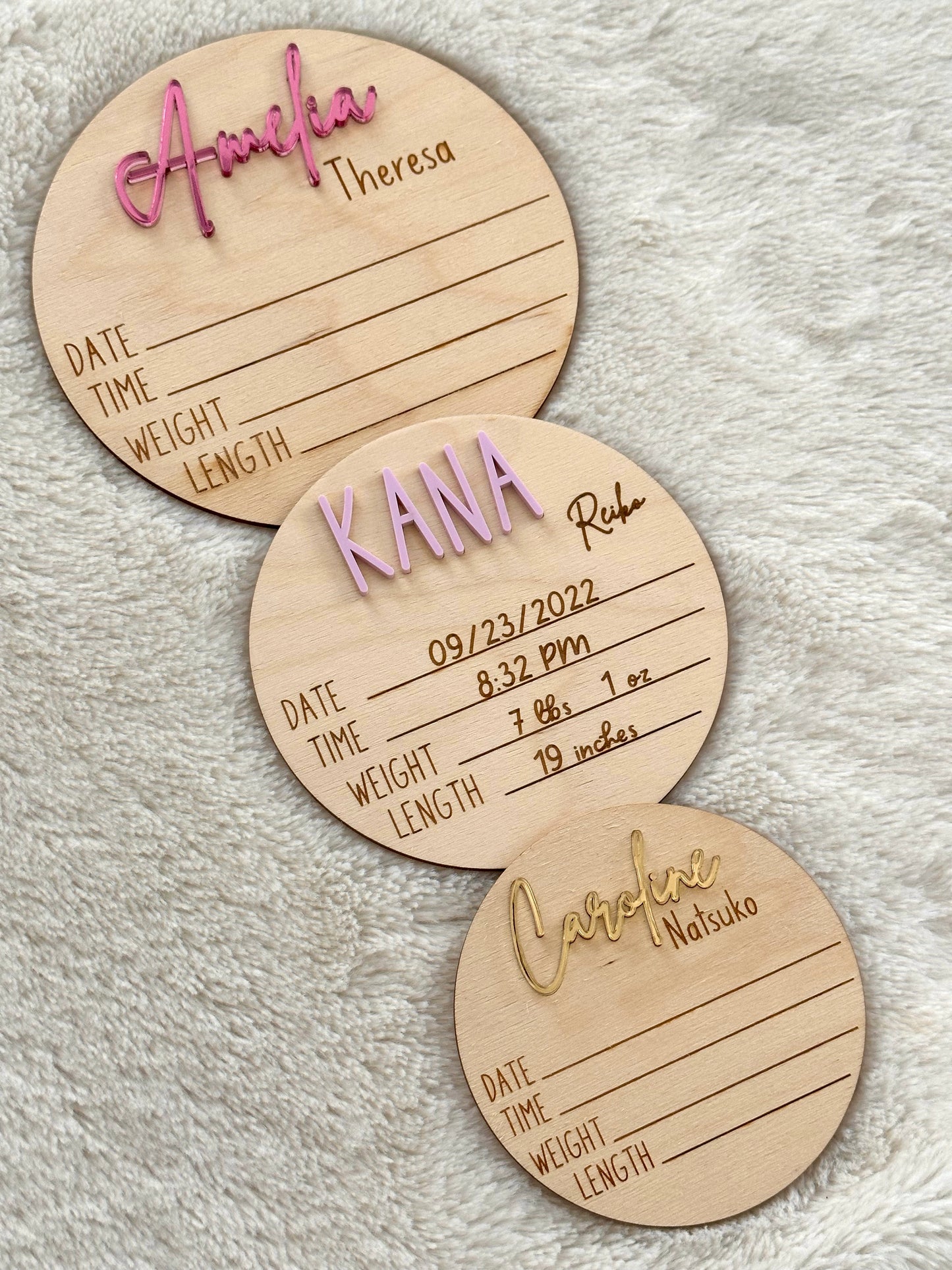 Baby Birth Announcement Discs